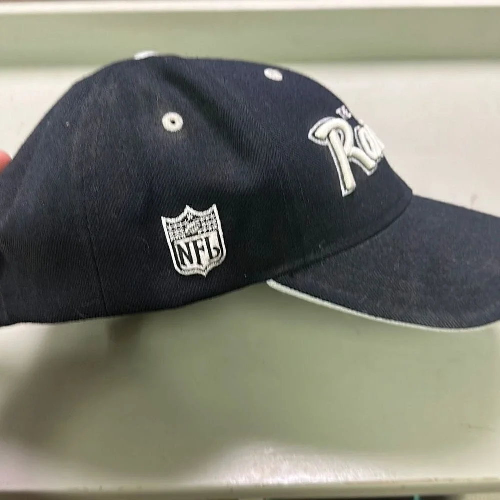 Vintage‎ 2000s Unisex Black NFL Reebok The Raiders National Football League OSFA